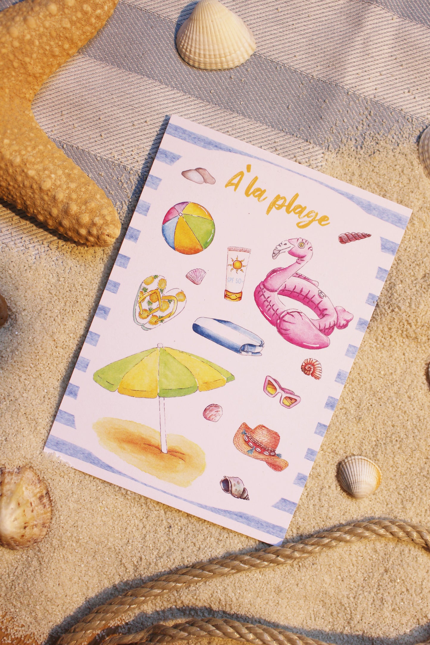 Carte A la Plage