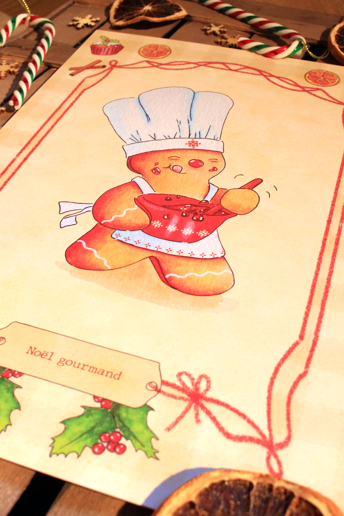 Affiche Noël gourmand