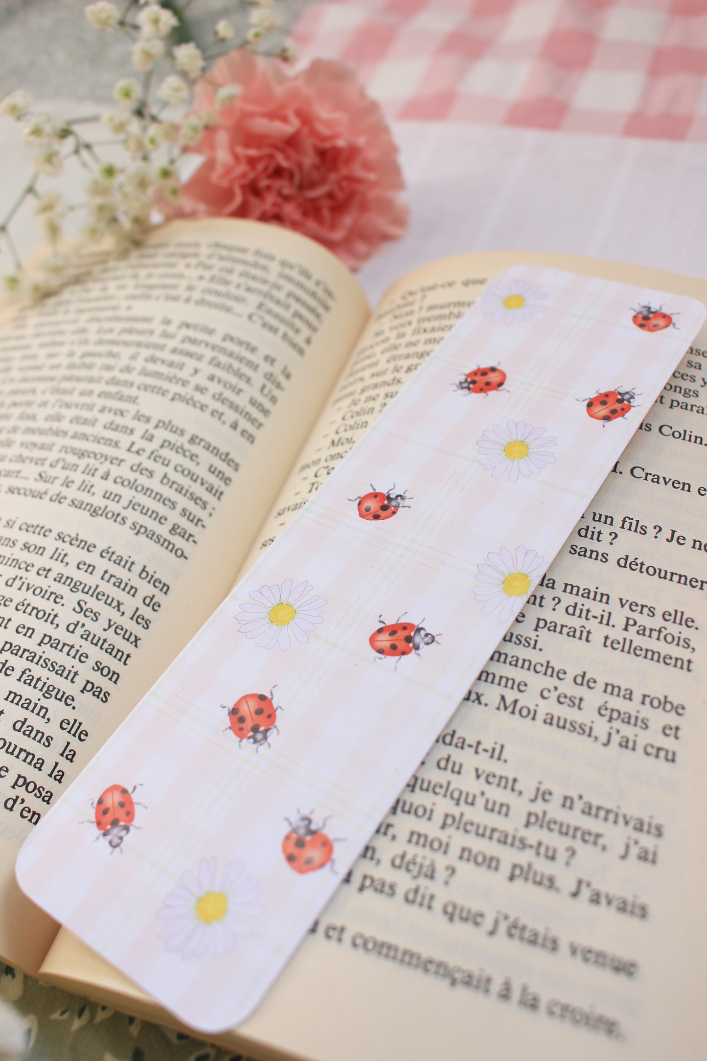 Marque-page Coccinelles