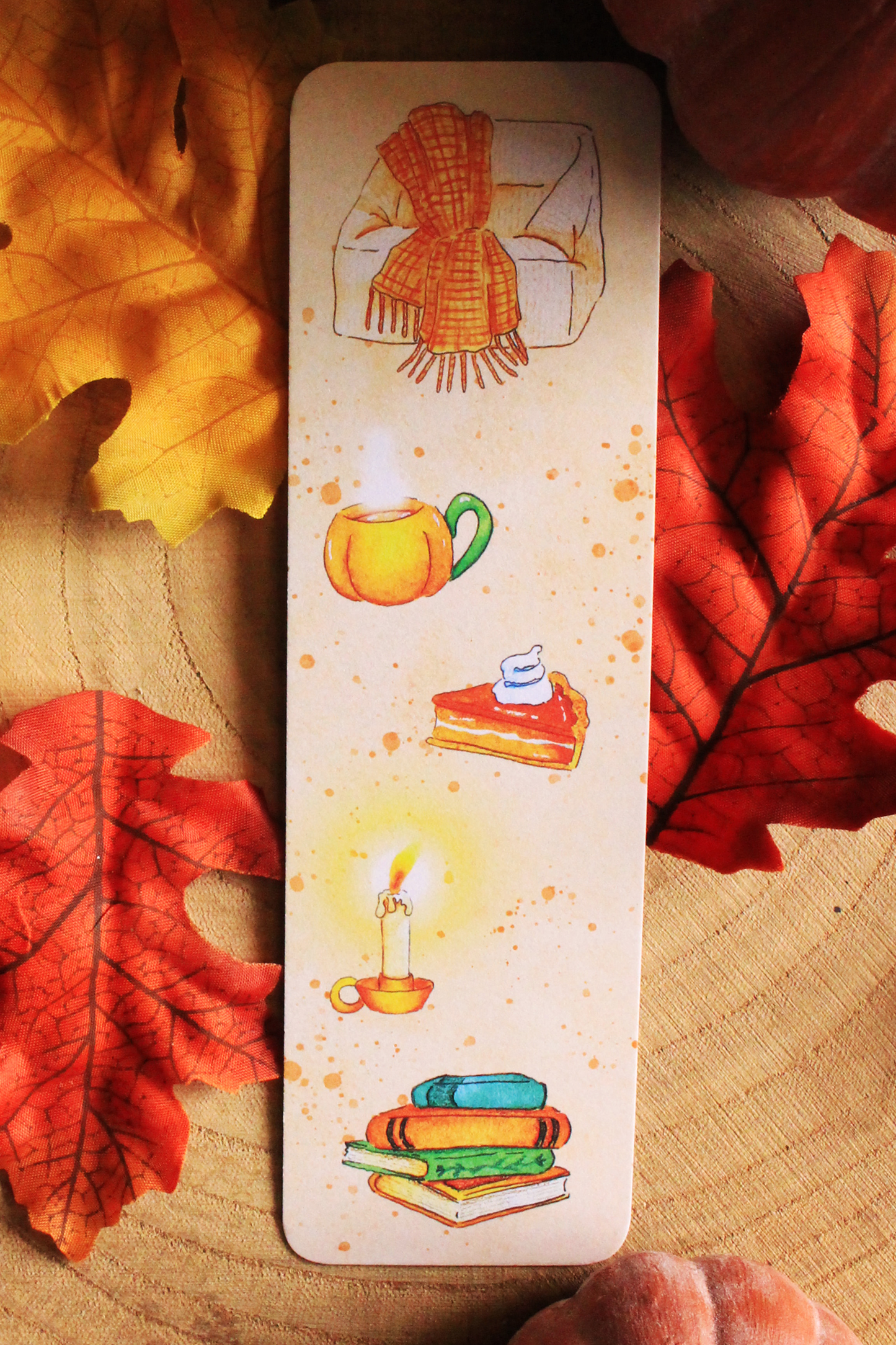 Marque-page Lecture en Automne