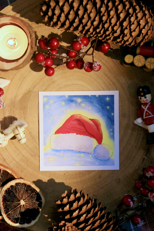 Mini carte Bonnet de Noël