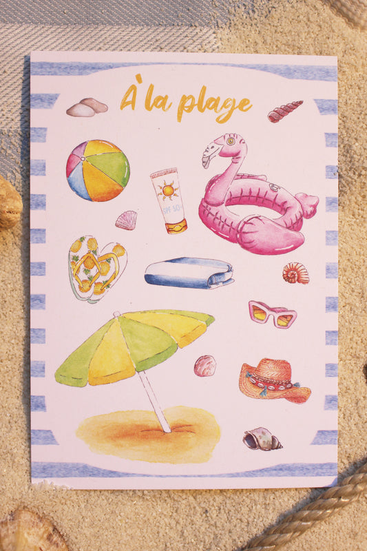 Carte A la Plage