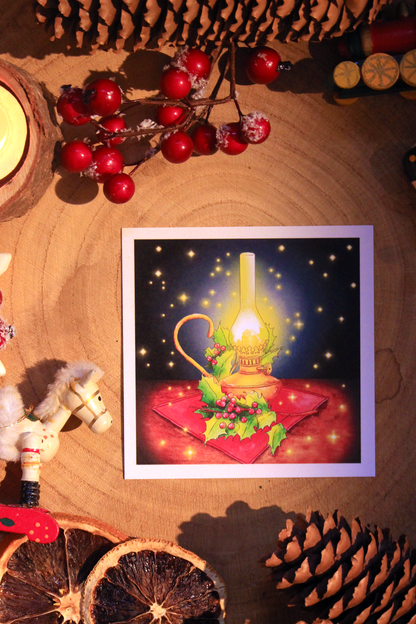 Mini carte Lanterne de Noël