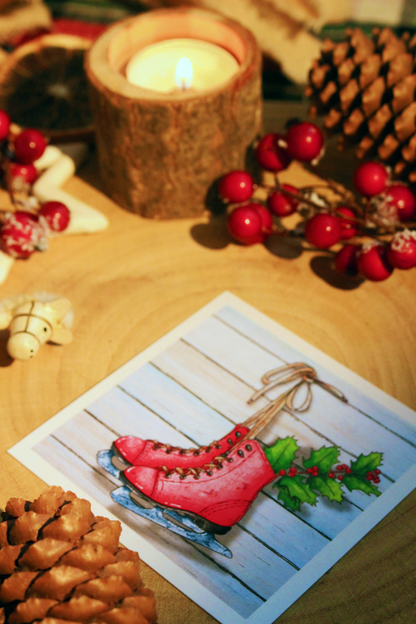 Mini carte Patins à glace