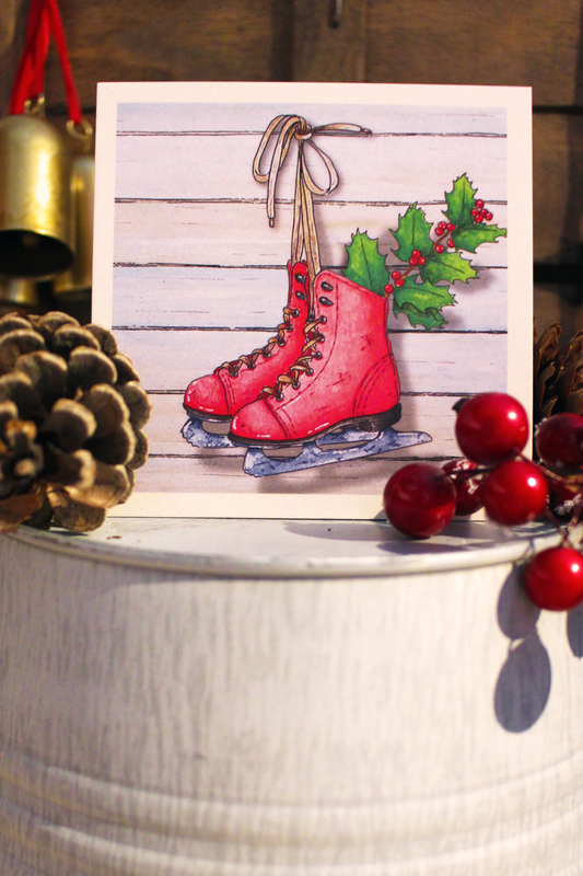 Mini carte Patins à glace