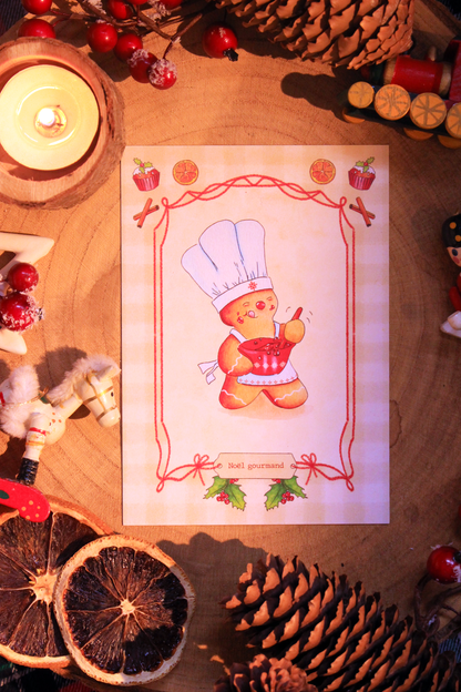 Carte Noël gourmand