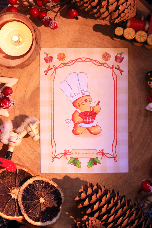 Carte Noël gourmand