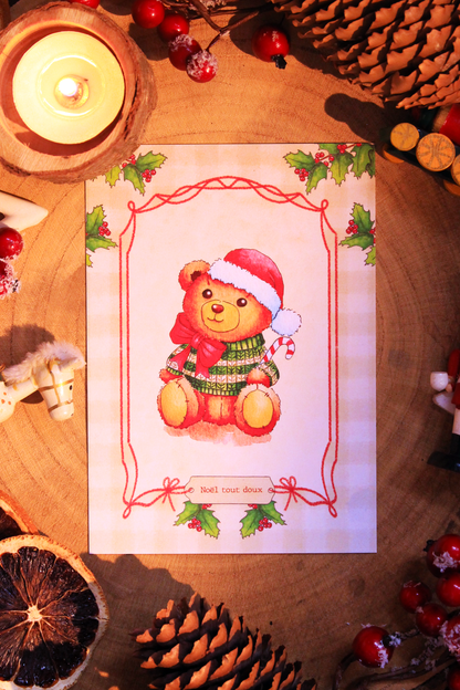 Carte Noël tout doux