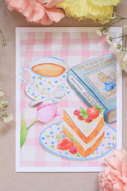 Carte Goûter de Printemps