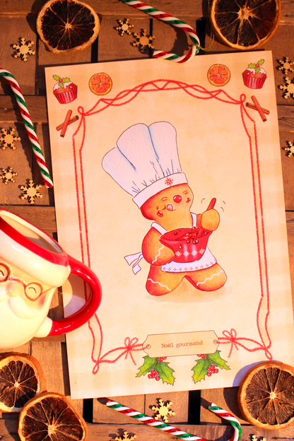 Affiche Noël gourmand