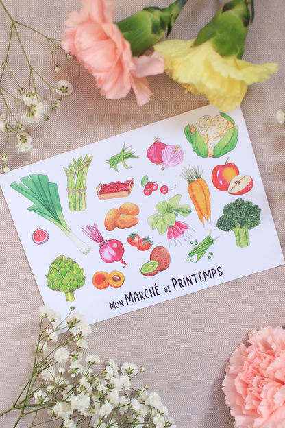 Carte Mon Marché de Printemps