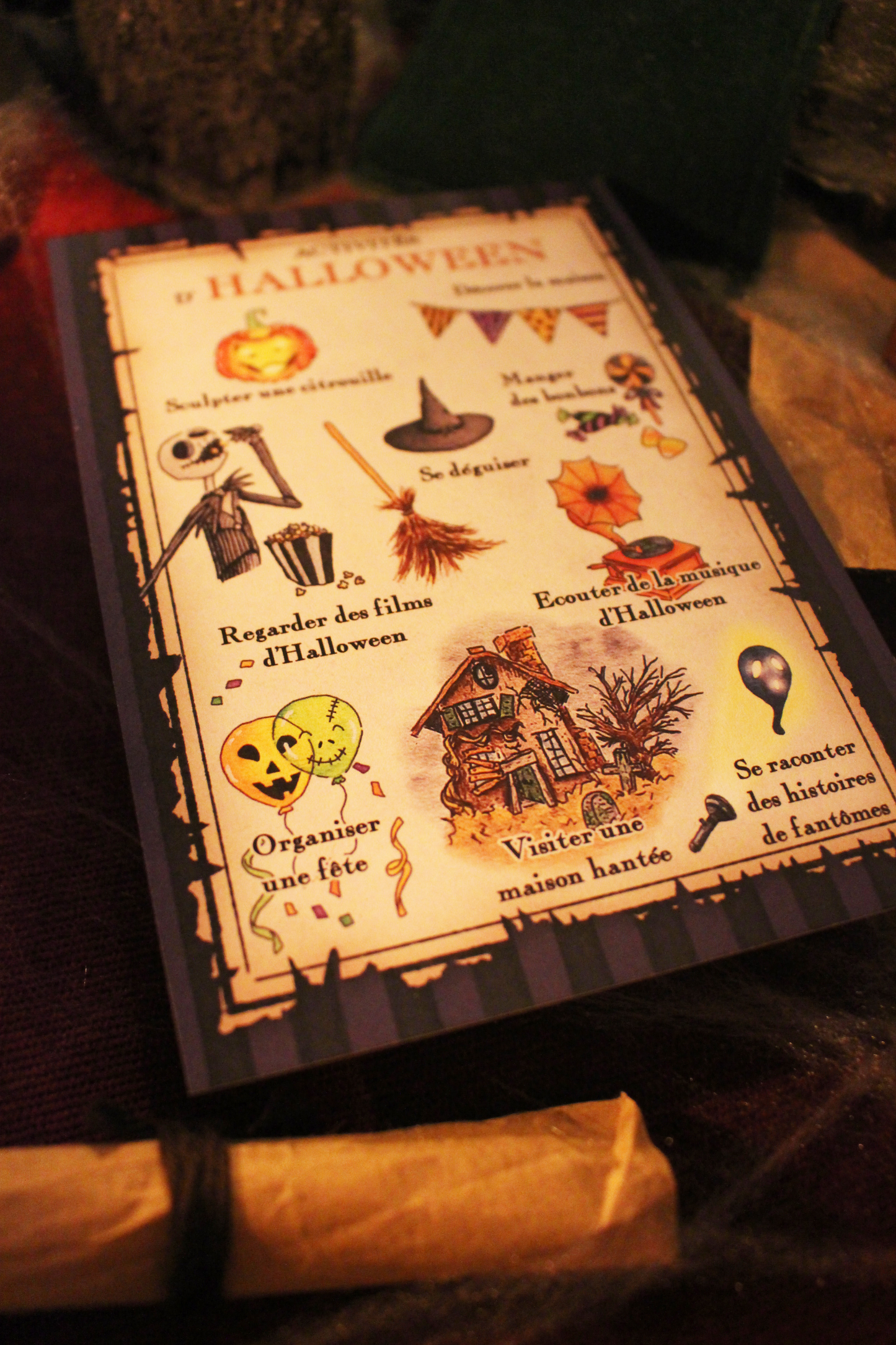 Carte Activités d'Halloween