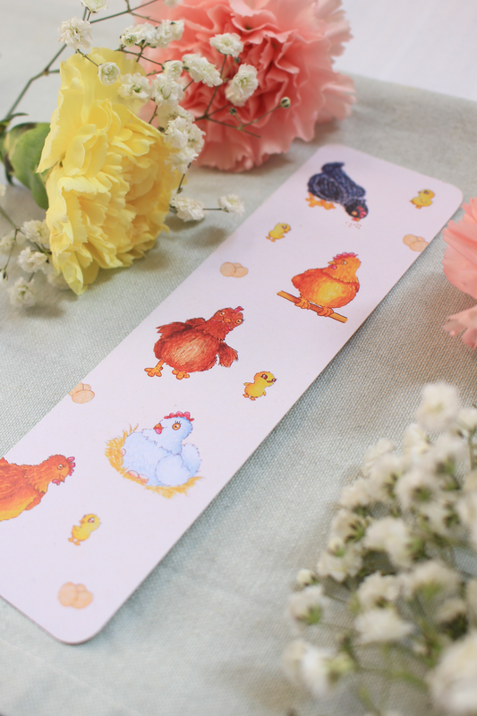 Marque-page Poules