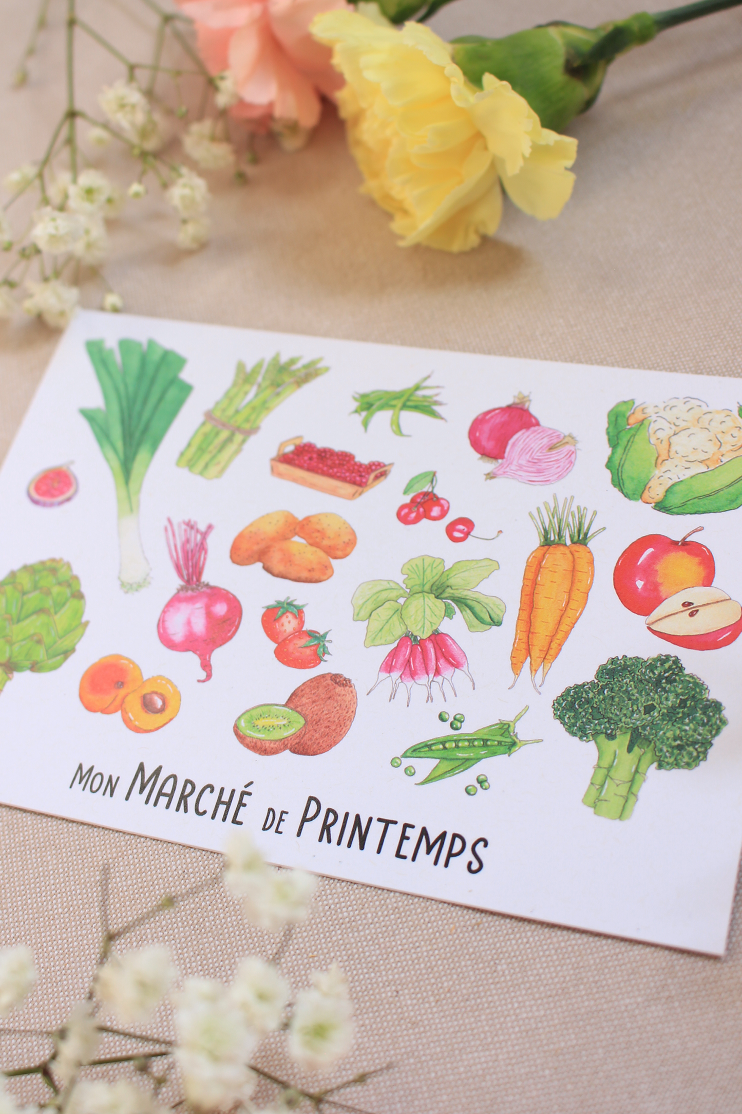 Carte Mon Marché de Printemps