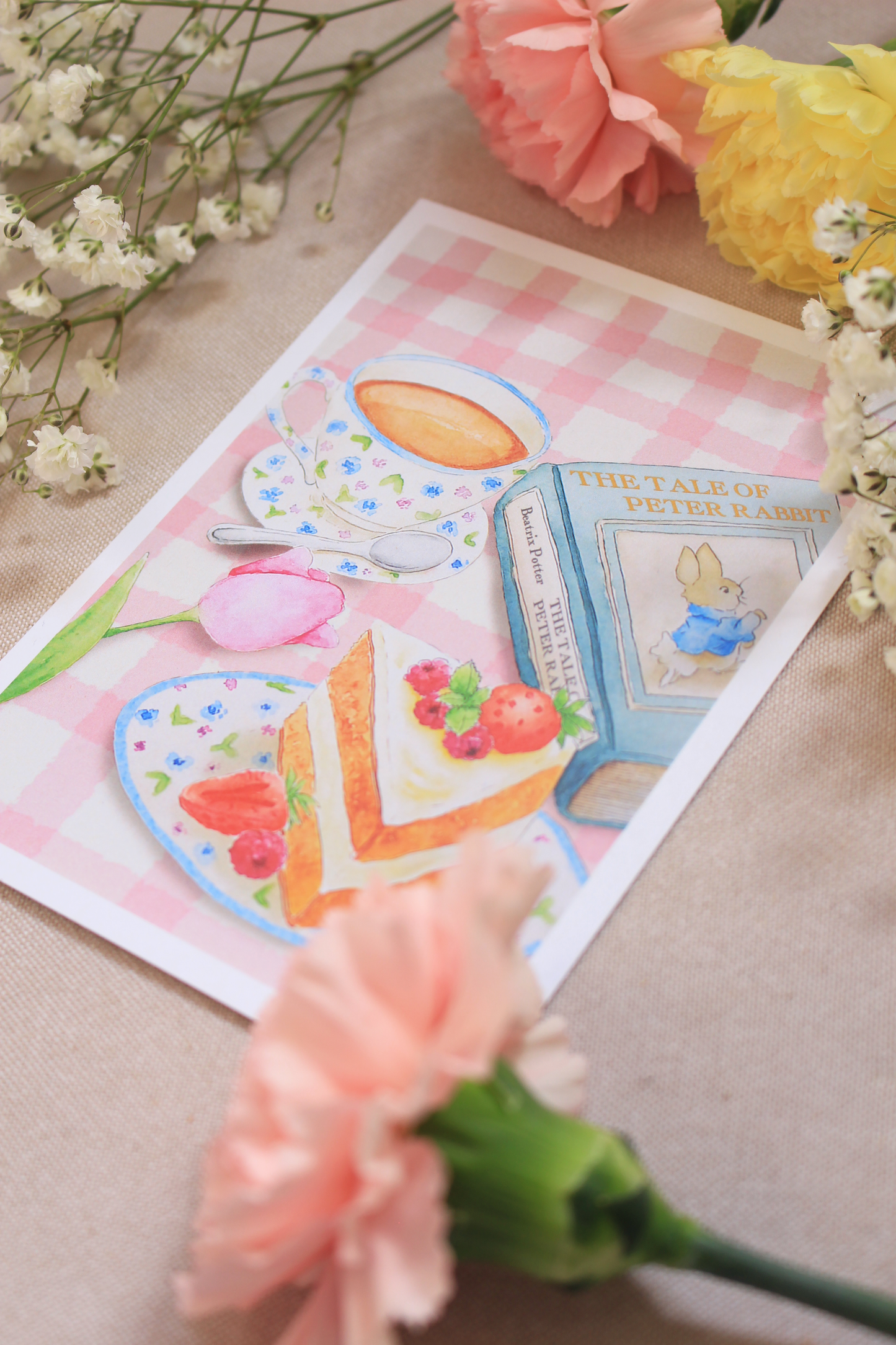 Carte Goûter de Printemps