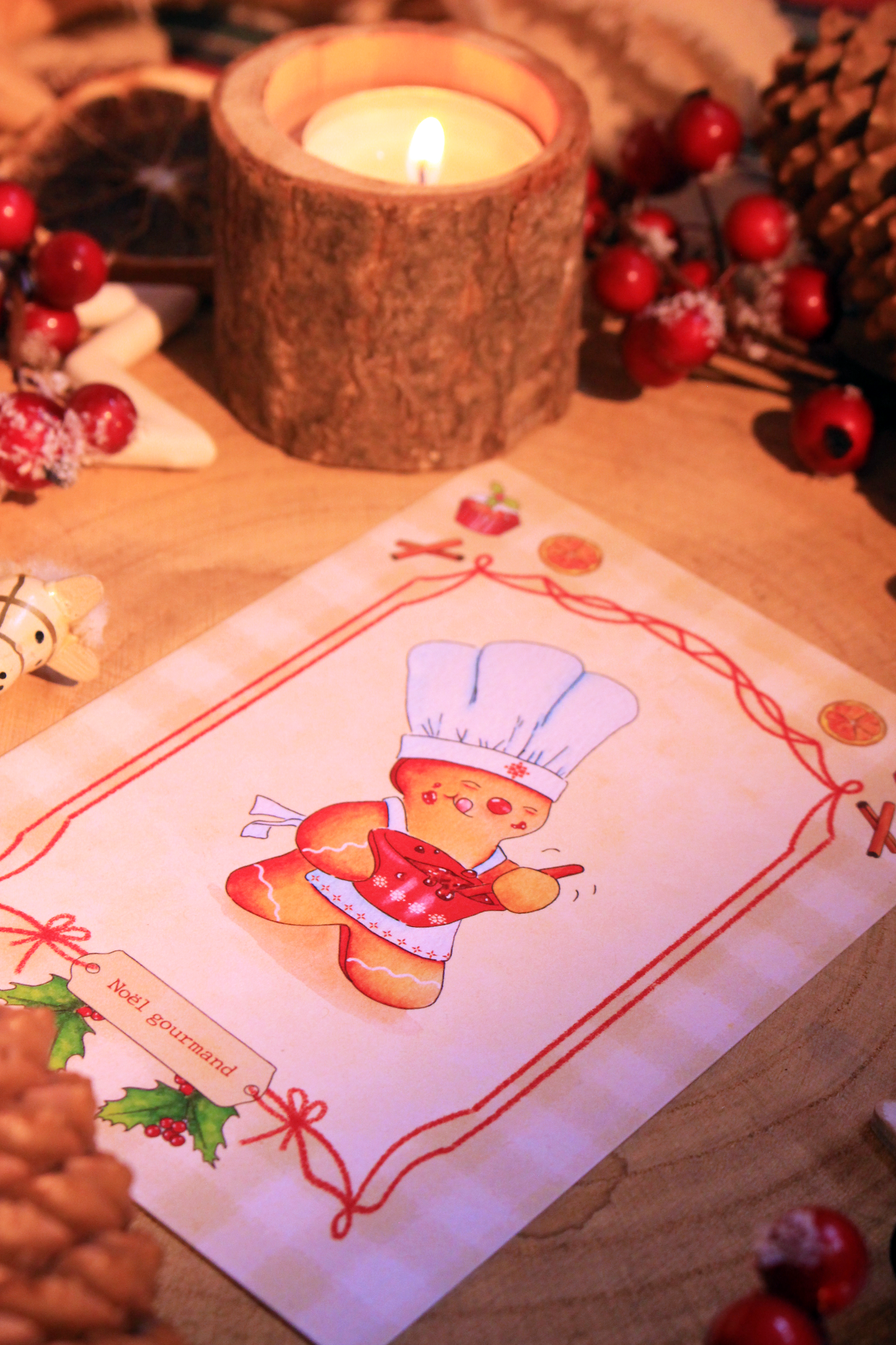 Carte Noël gourmand