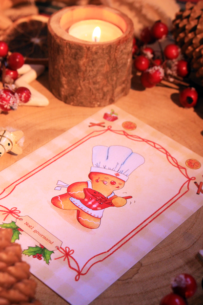 Carte Noël gourmand