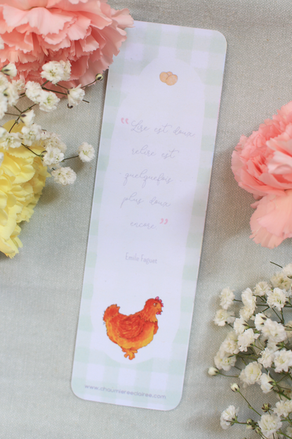 Marque-page Poules