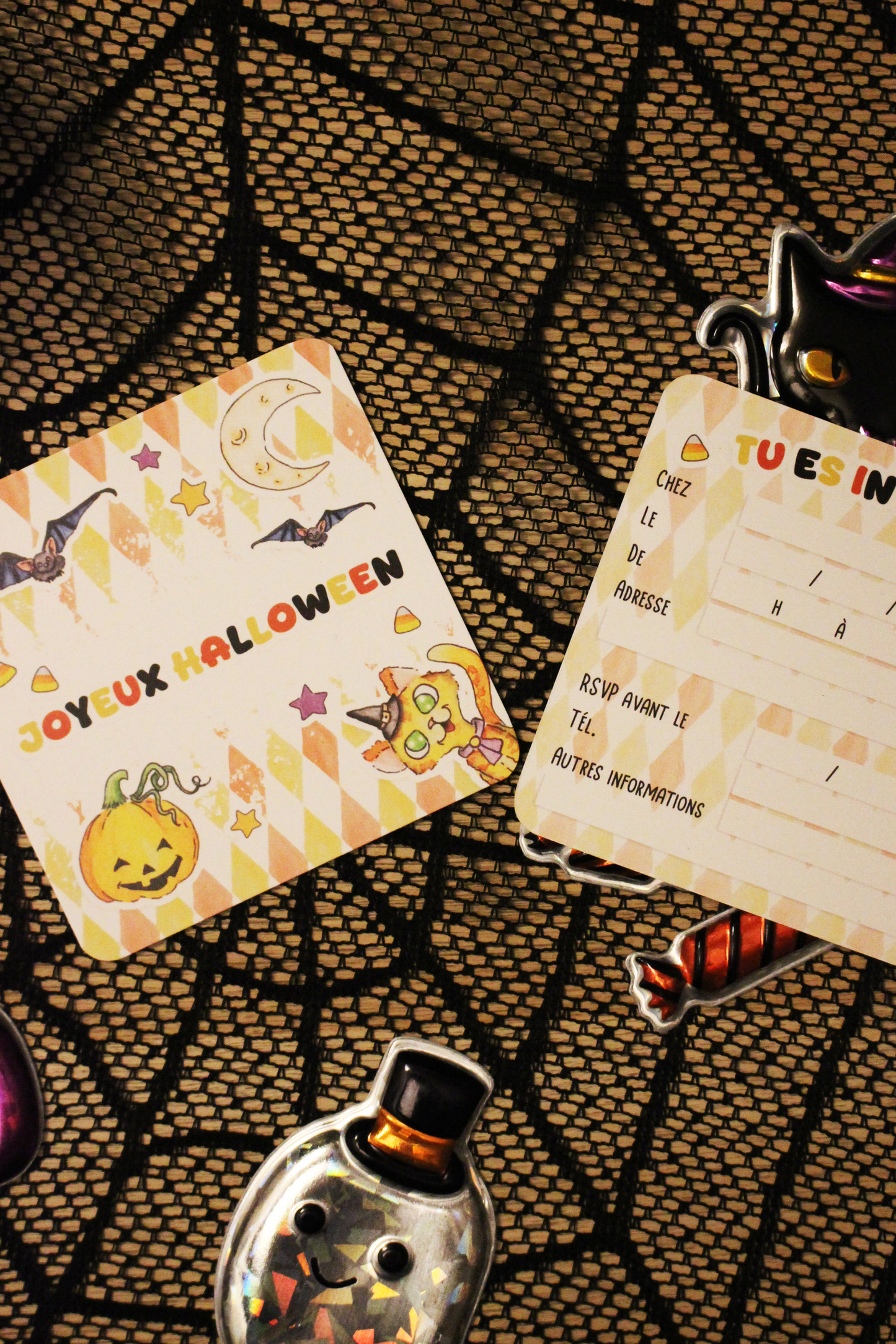 Cartes d'invitation Joyeux Halloween