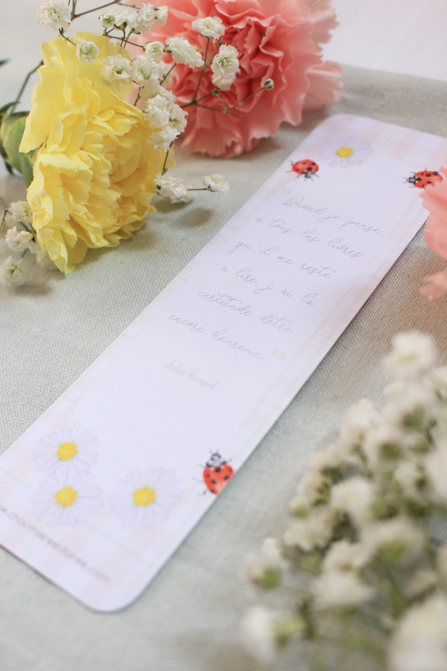 Marque-page Coccinelles