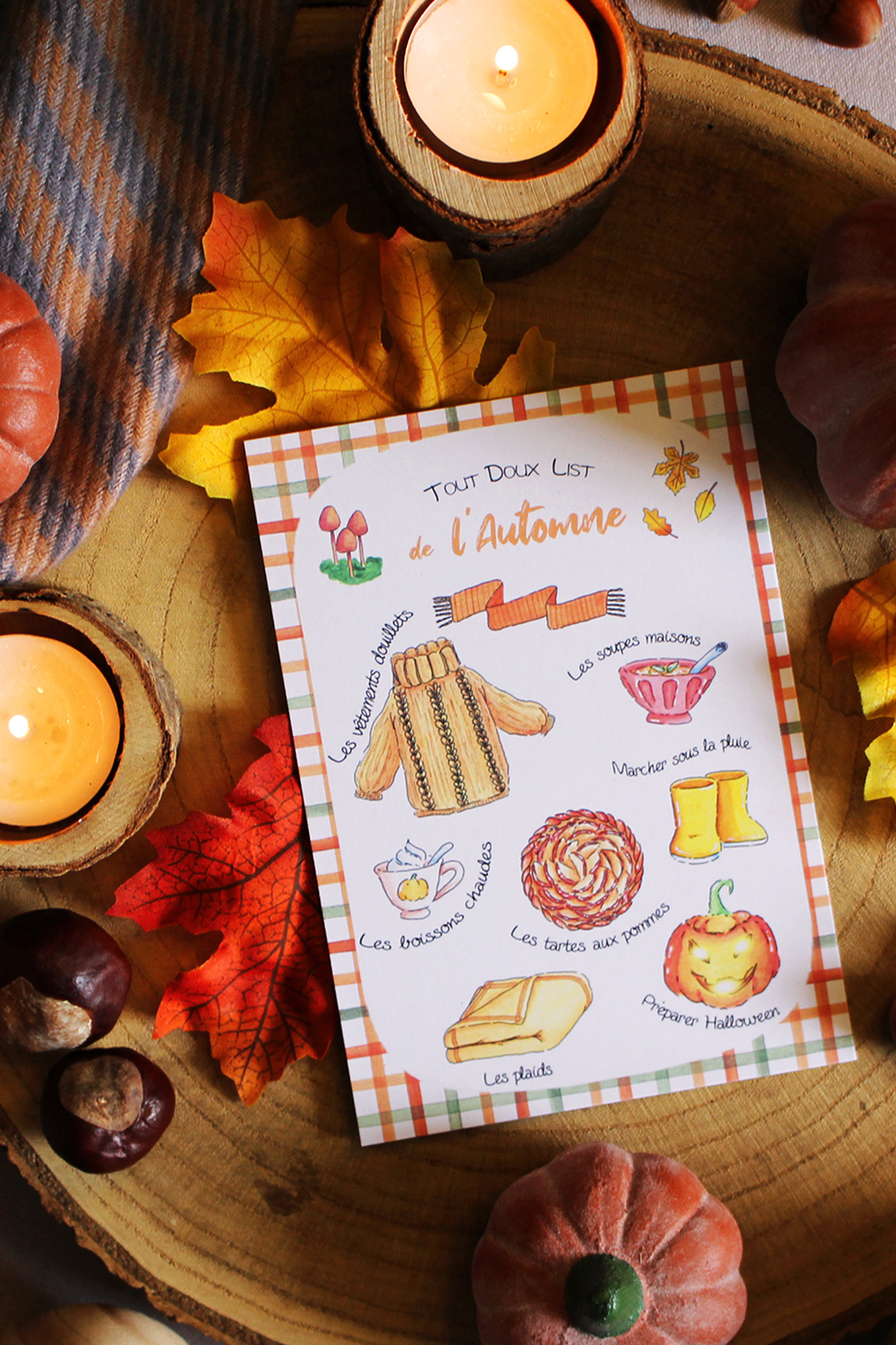 Carte Tout Doux List de l'Automne