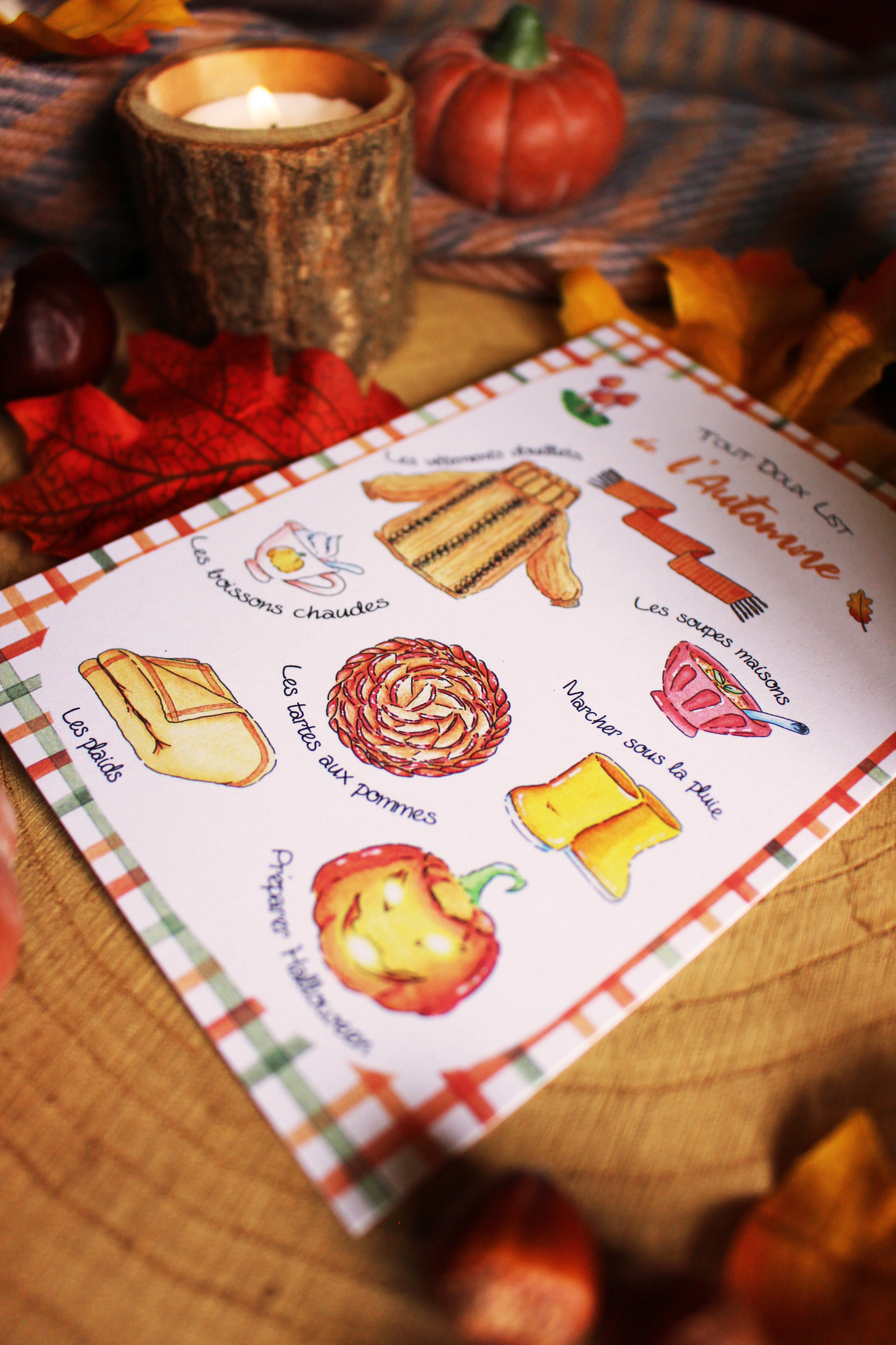 Carte Tout Doux List de l'Automne