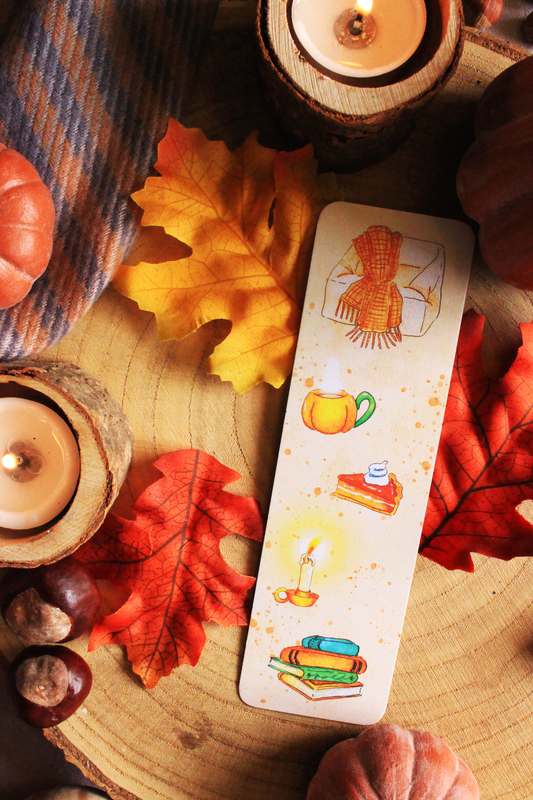 Marque-page Lecture en Automne